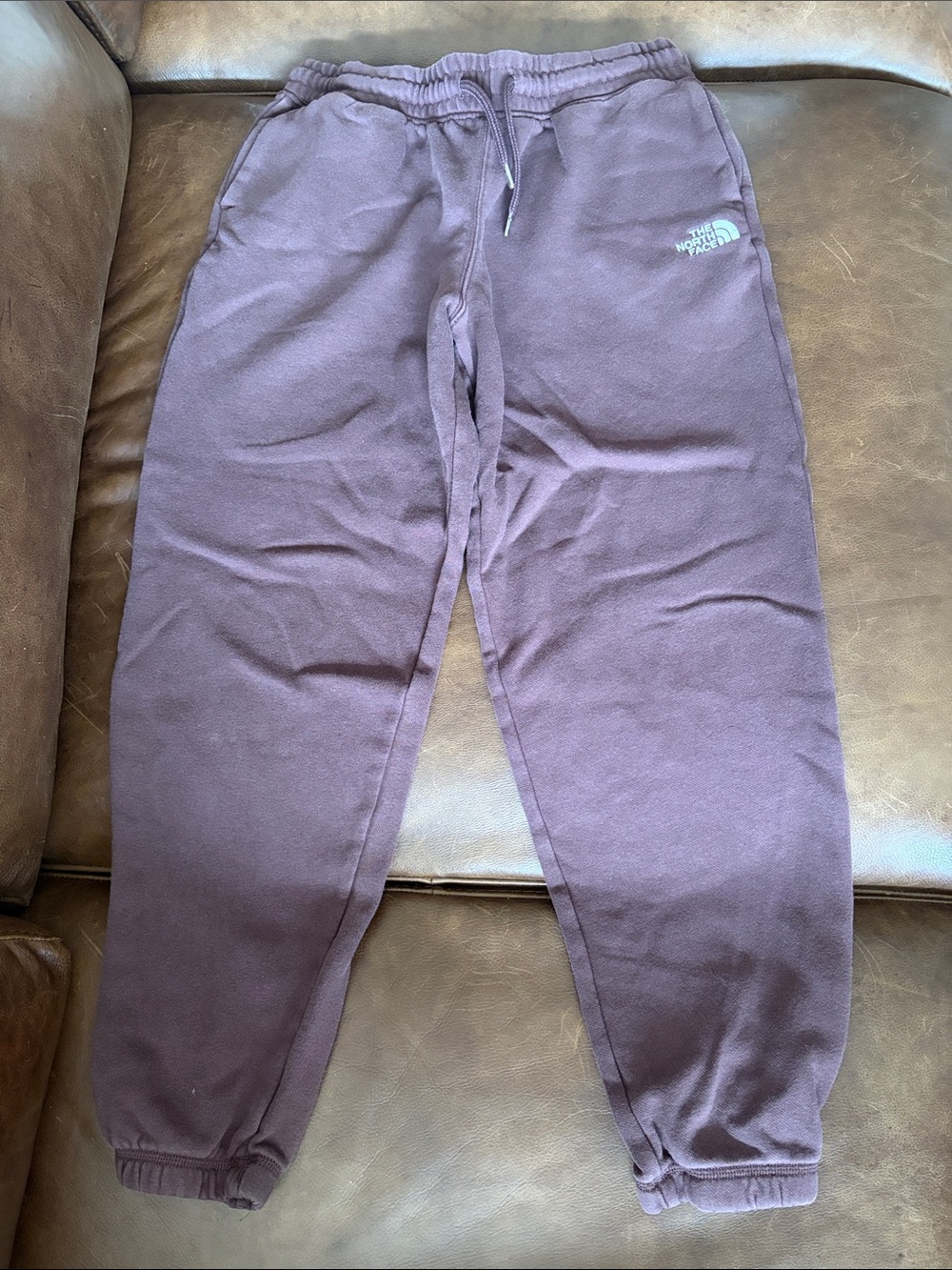 The North Face Burgundy Sweatpants - Cozy Fleece Joggers